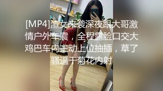 [MP4]渣女来袭深夜跟大哥激情户外车震，全程露脸口交大鸡巴车内主动上位抽插，草了骚逼干菊花内射